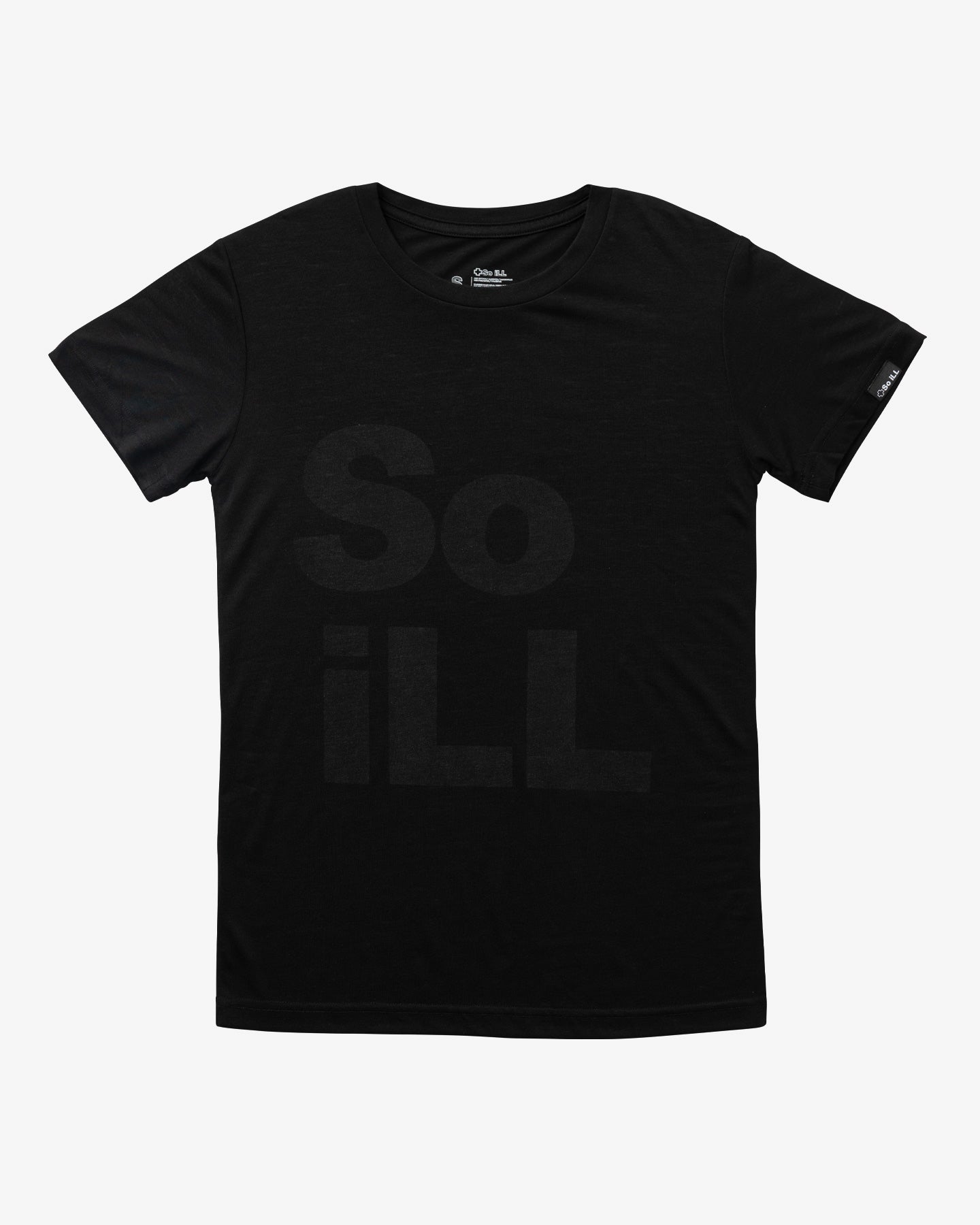 Black So iLL Stacked Logo Tee - X - SMALL - So iLL - So iLL