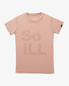 Dirty Pink So iLL Stacked Logo Tee - X - SMALL - So iLL - So iLL