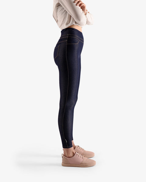 Denim & Co. Active Regular Duo Stretch Legging with Side Pocket - QVC.com