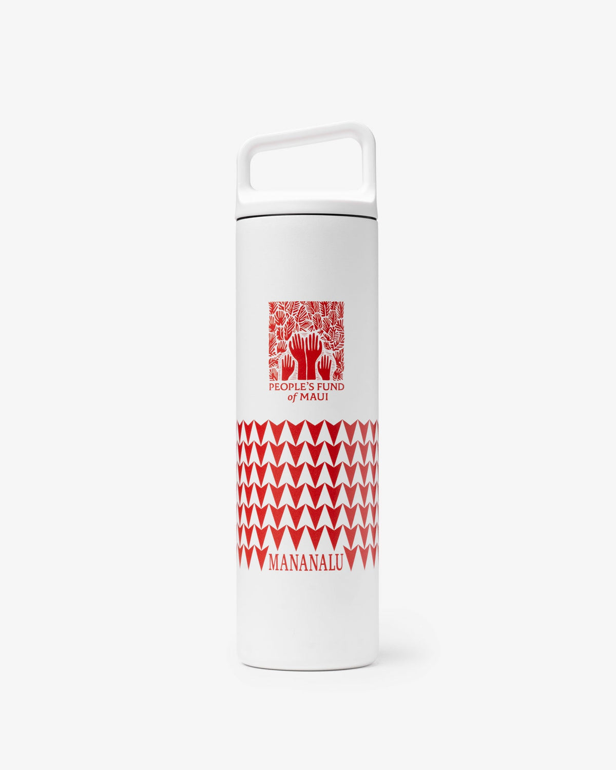 People&#39;s Fund of Maui MiiR 20oz Wide Mouth Water Bottle (Mananalu) - Red / White - - So iLL - So iLL