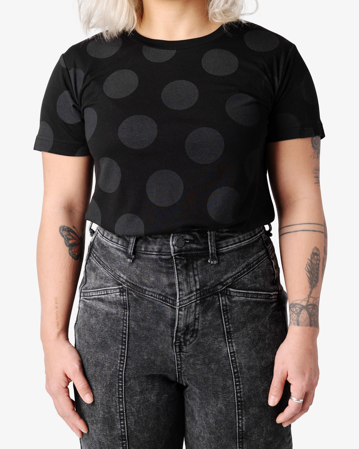 Polka Dot Tee - Black Wolf - XS - So iLL - So iLL