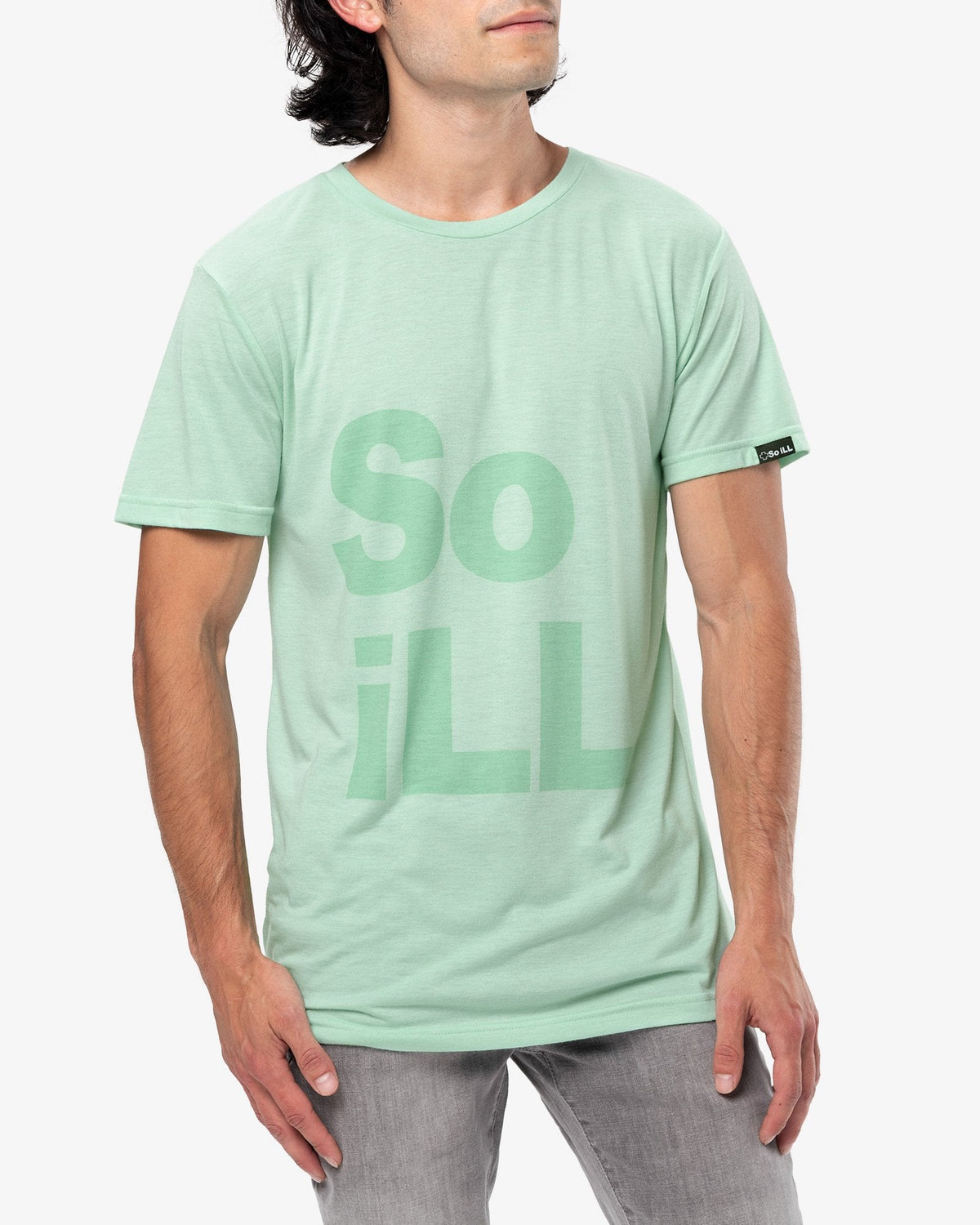 Seafoam So iLL Stacked Logo Tee - X-SMALL - So iLL - So iLL